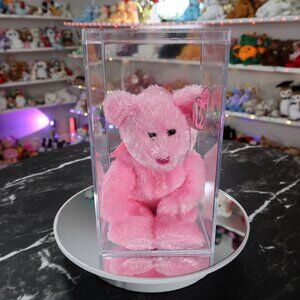 Ty Pinkys Beanie Baby - Dazzler the Pink Bear | MWMT New Mint Tags | Retired